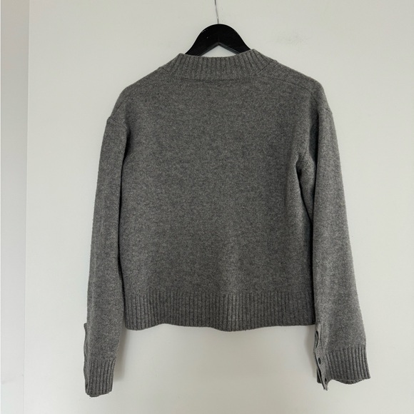 Compagnia Italiana Grey V- Neck Sweater - Picture 2 of 5